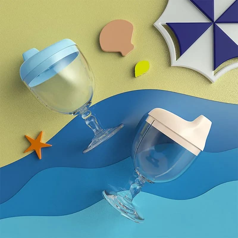 150ml Bambino Infantile Apprendimento Bottiglie per bere Creativo Bicchiere di vino a forma di Bambini Toldder Bottiglia di allattamento Calice di alimentazione Tazza a becco d'anatra