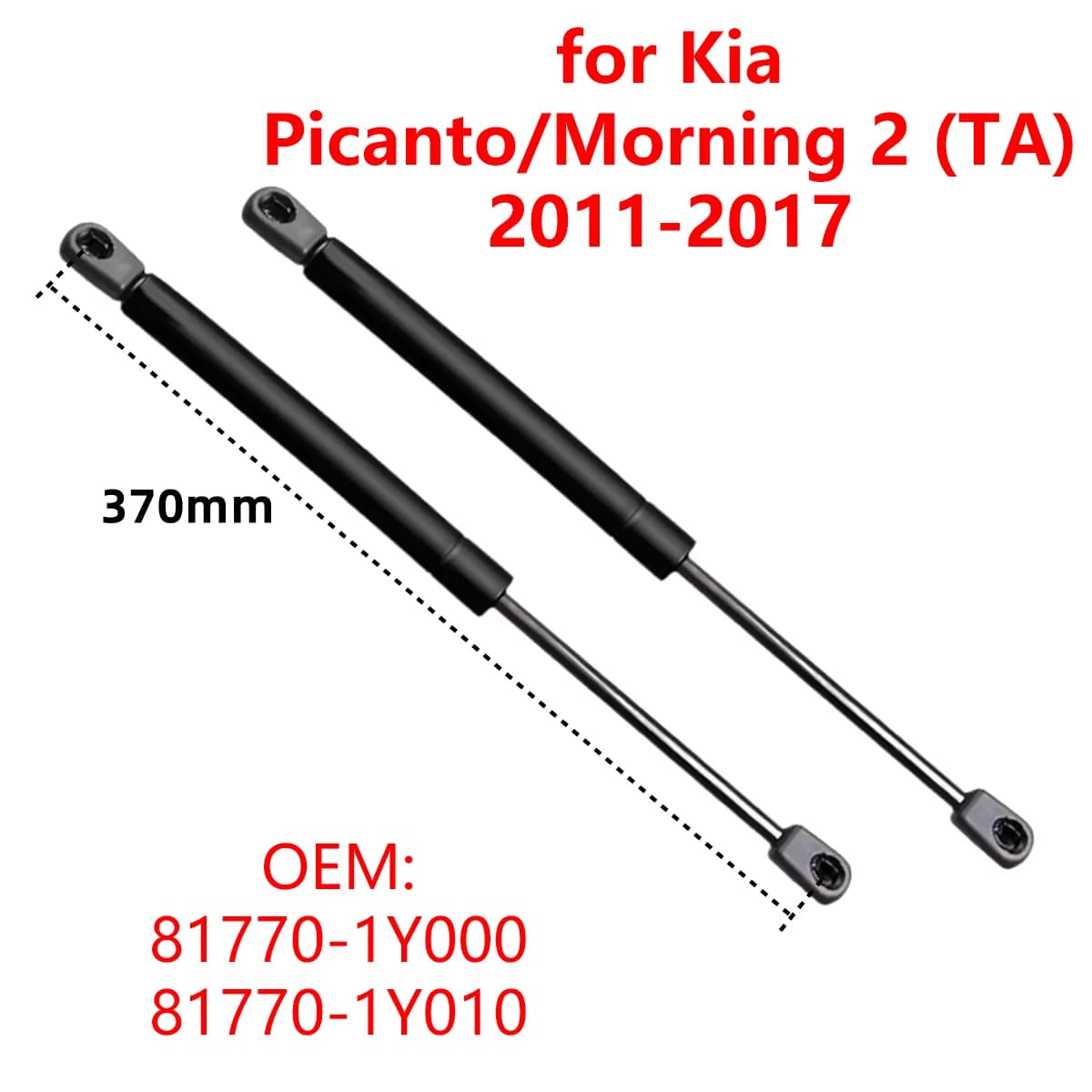 2 pezzi 81770-1Y000 per Kia Picanto/Morning 2 (TA) Hatchback 2011-2017 bagagliaio posteriore per auto portellone posteriore ammortizzatori a gas aste di supporto di sollevamento