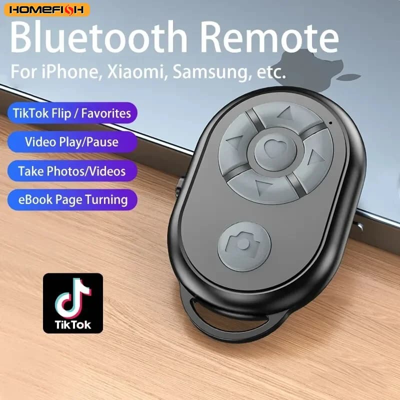 Bluetooth Remote for iPhone Xiaomi IOS Android Phone Universal Remote Control Selfie Stick Bluetooth Camera Controller