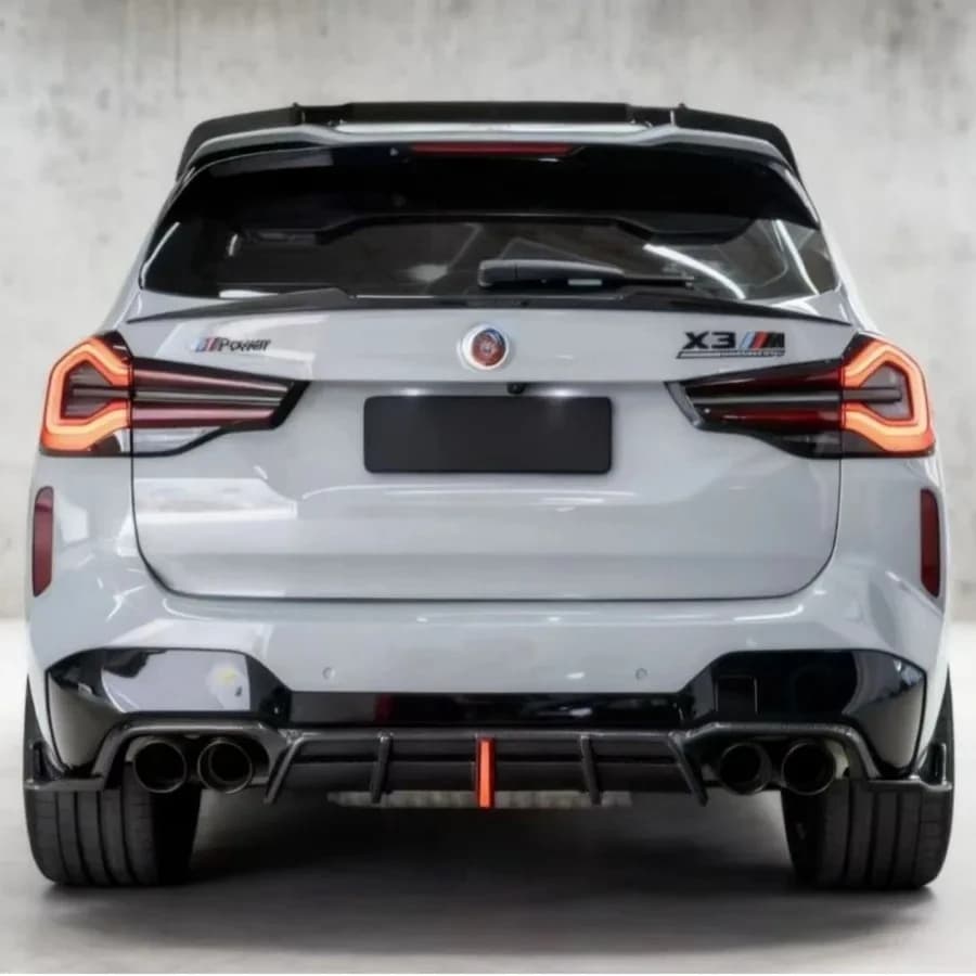 Carbon Fiber Car Rear Bumper Diffuser Rear Splitters Spoiler Back lip shunt Diffuser body kit For 2022+ BMW X3M LCI F97