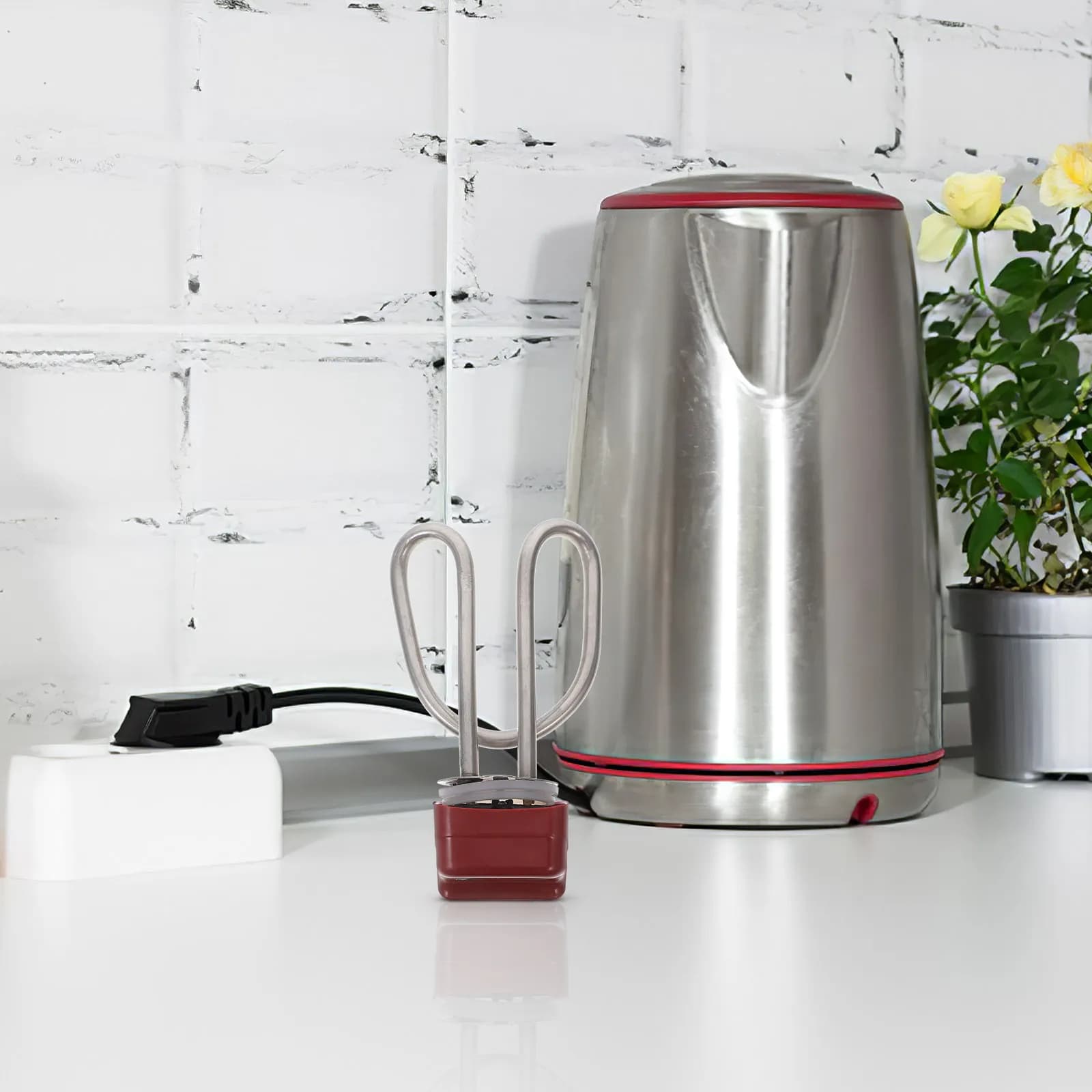 Elemento Riscaldante di Ricambio per Bollitore Elettrico 1500W con Protezione da Ebollizione a Secco, Riscaldamento Rapido, Alta Resistenza alle Alte Temperature