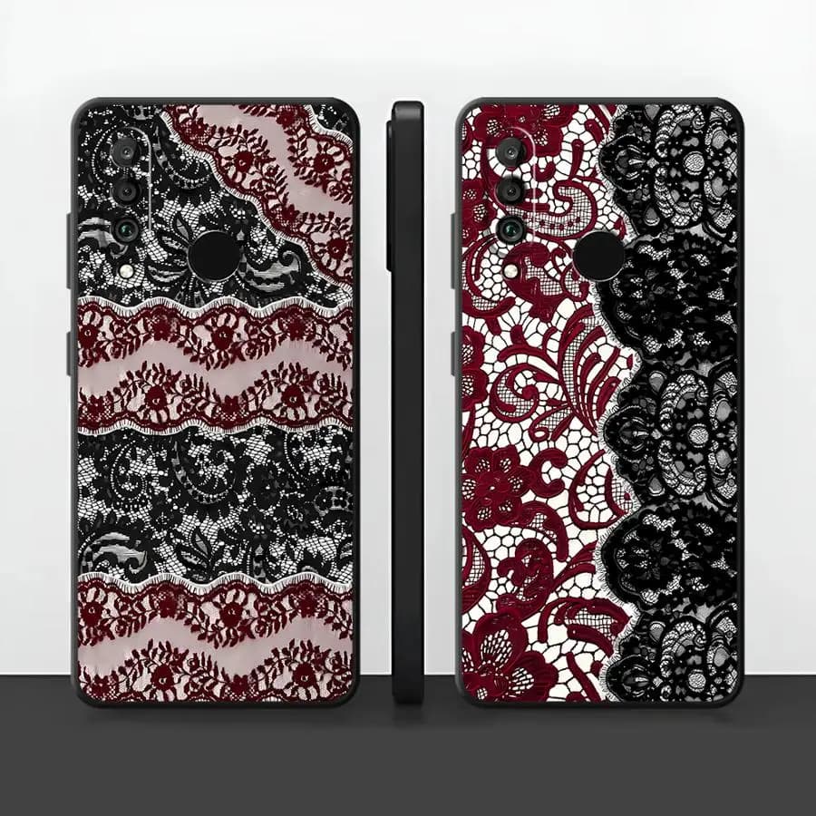 Case for Huawei P Smart 2019 P30 P20 Pro P20 Lite 2018 P20 P40 Lite Funda Phone Cover Floral Lace