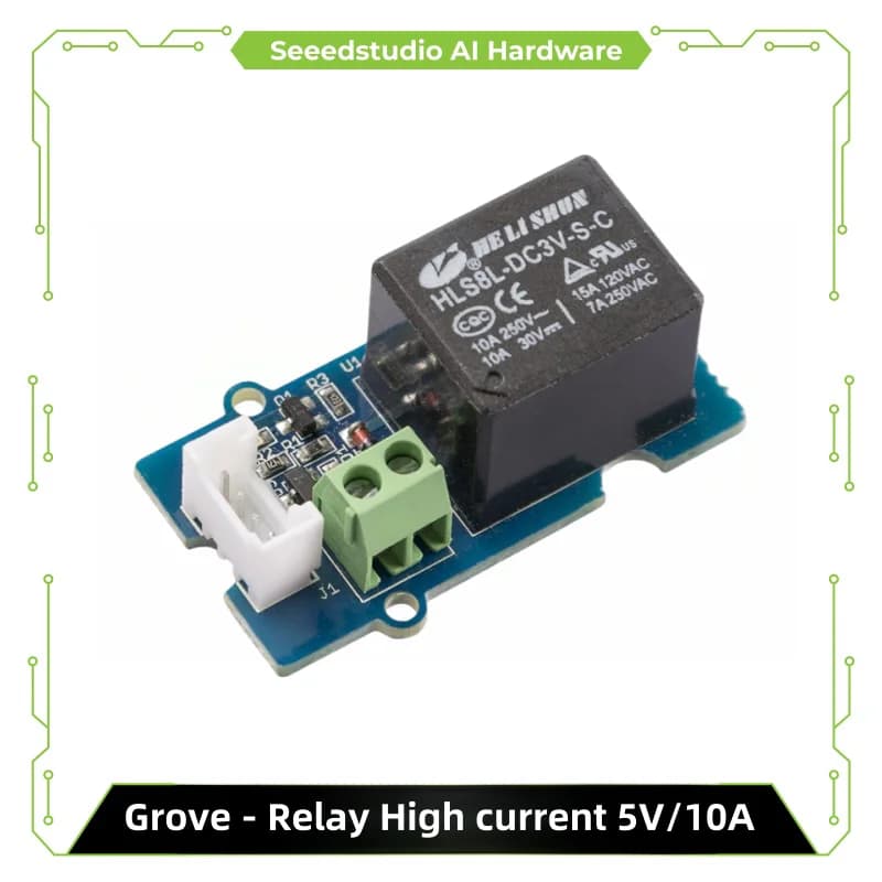 Grove-Relay Mechanical relay switch at 1 small street high current 5 V/10 A Arduino, peak voltage capacity 250 V 10 A