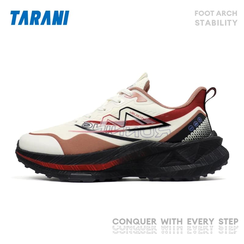 Men Off-road Running Shoes Trail Sneakers Cushion Midsole Outdoor Cross Country Running Mountain Climbing Trekking Shoes