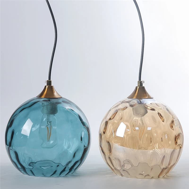 Moderna lampada a sospensione a soffitto a LED lampadario a sospensione a sfera di vetro camera da letto sala da pranzo Decor comodino cucina Fixturs Lustre