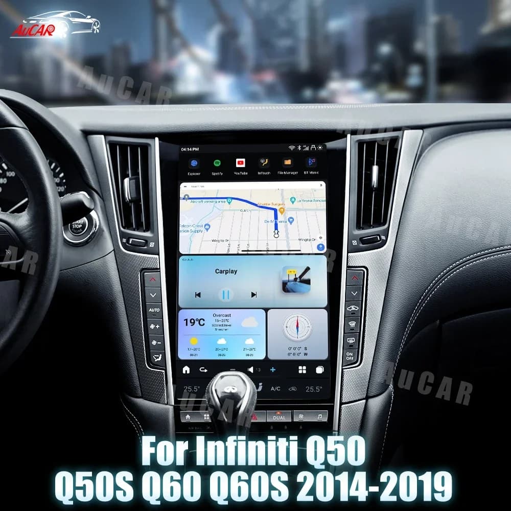 AuCar Mark7 DVD player for 13.6 inch Android 13.0 Autoradio for Infiniti Q50S Q60 Q60S 2014-2019