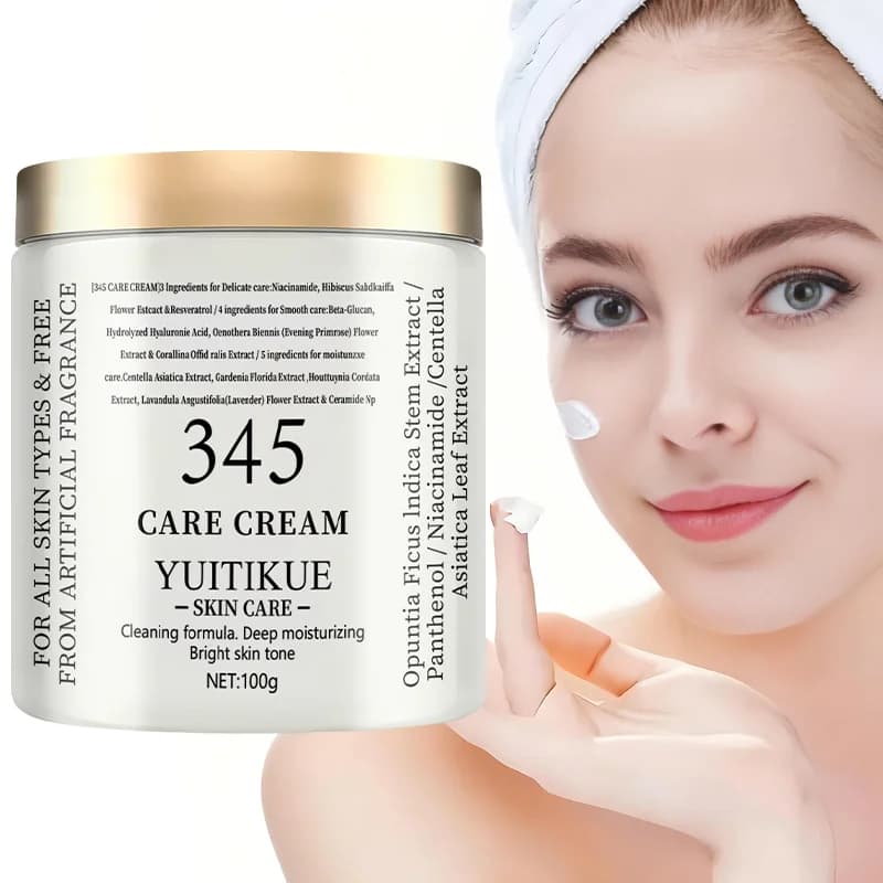 Face care cream 100g - 3 in 1 firming, deep hydration and skin care, with natural extracts, suitable for all skin types