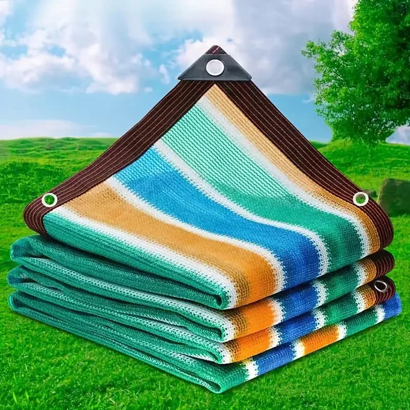 High Density Breathable Sunbed Network: colorful and multi-size, suitable for outdoor courtyard, picnic, carport and garden sun