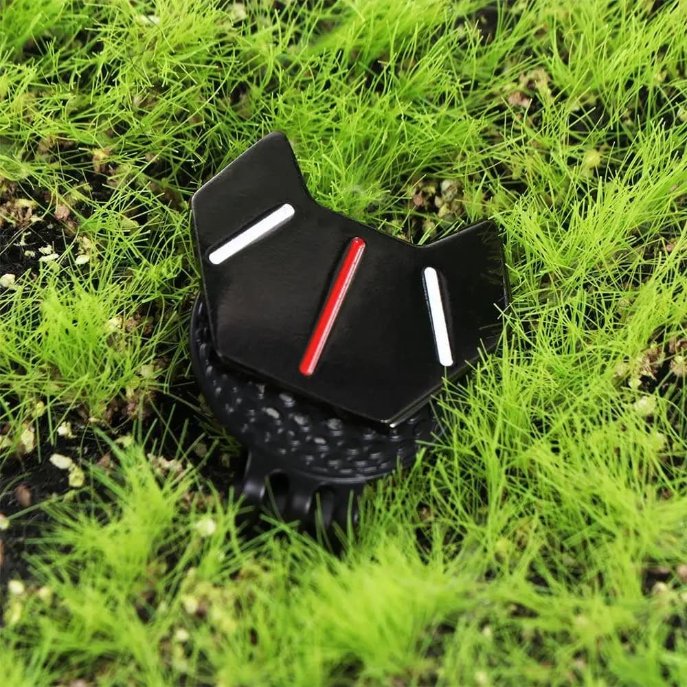 Golf Ball Marker Zinc Alloy Golf Hat Clip Ball Marker Small Magnetic Magnetic Golf Marker All-Portable Black/Silver Gifts
