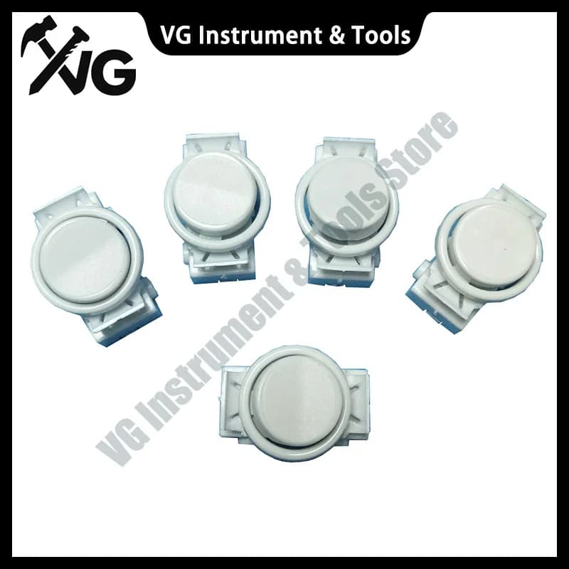 6 PCS OJ-336 Light Switches 250V Round Pushbutton Switch for Floor Lights Table Lamp Lighting Accessories,