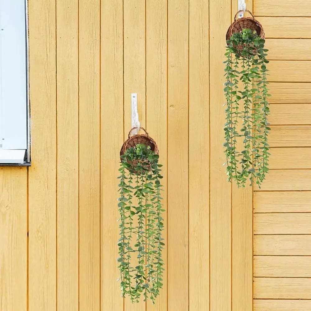 Plastic Material Persian fern leaves Grass textures Succulent shape Artificial plant hanging style Screw design