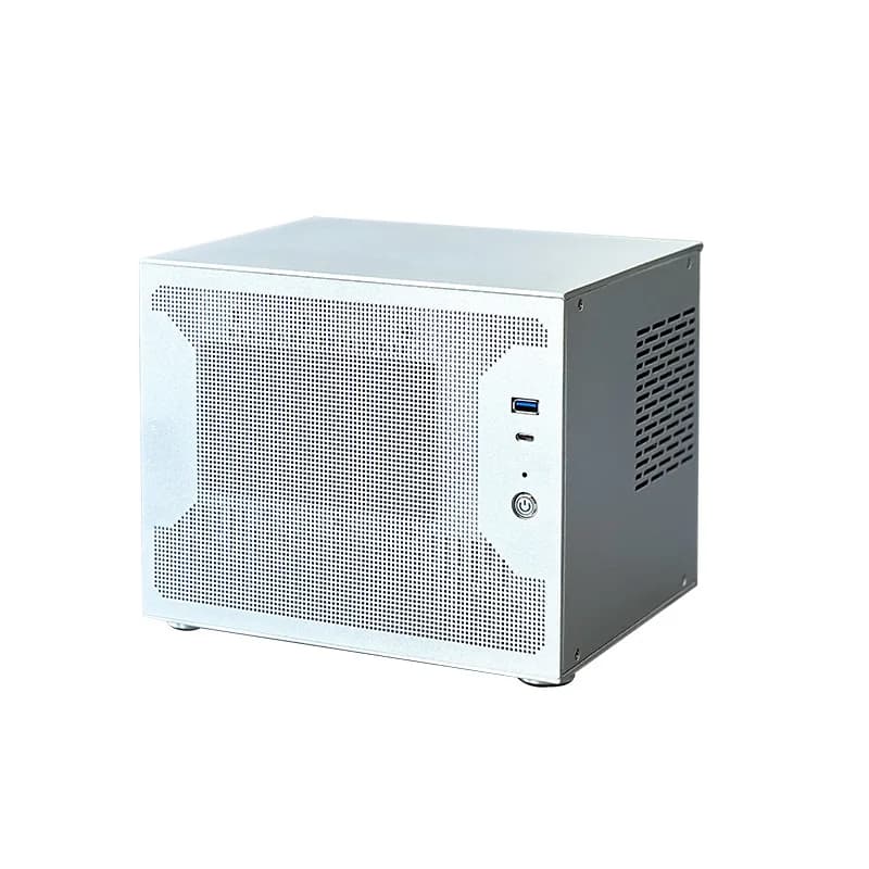 8 9 Bay NAS Case Mini ITX Aluminum Chassis PSU Support 2.5 SSD Home Network Storage Box