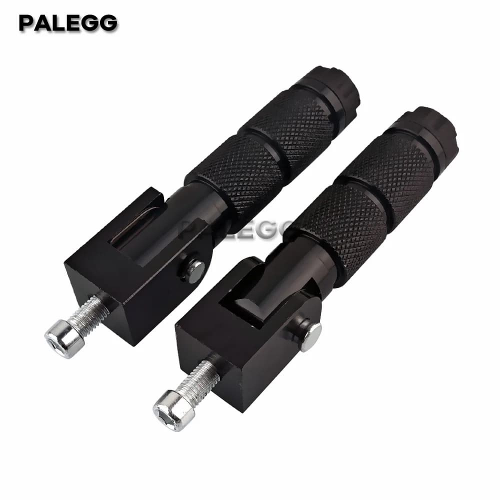 2 pz M8 universale moto poggiapiedi pieghevoli pedane poggiapiedi pioli pedali posteriori Set CNC alluminio moto parte