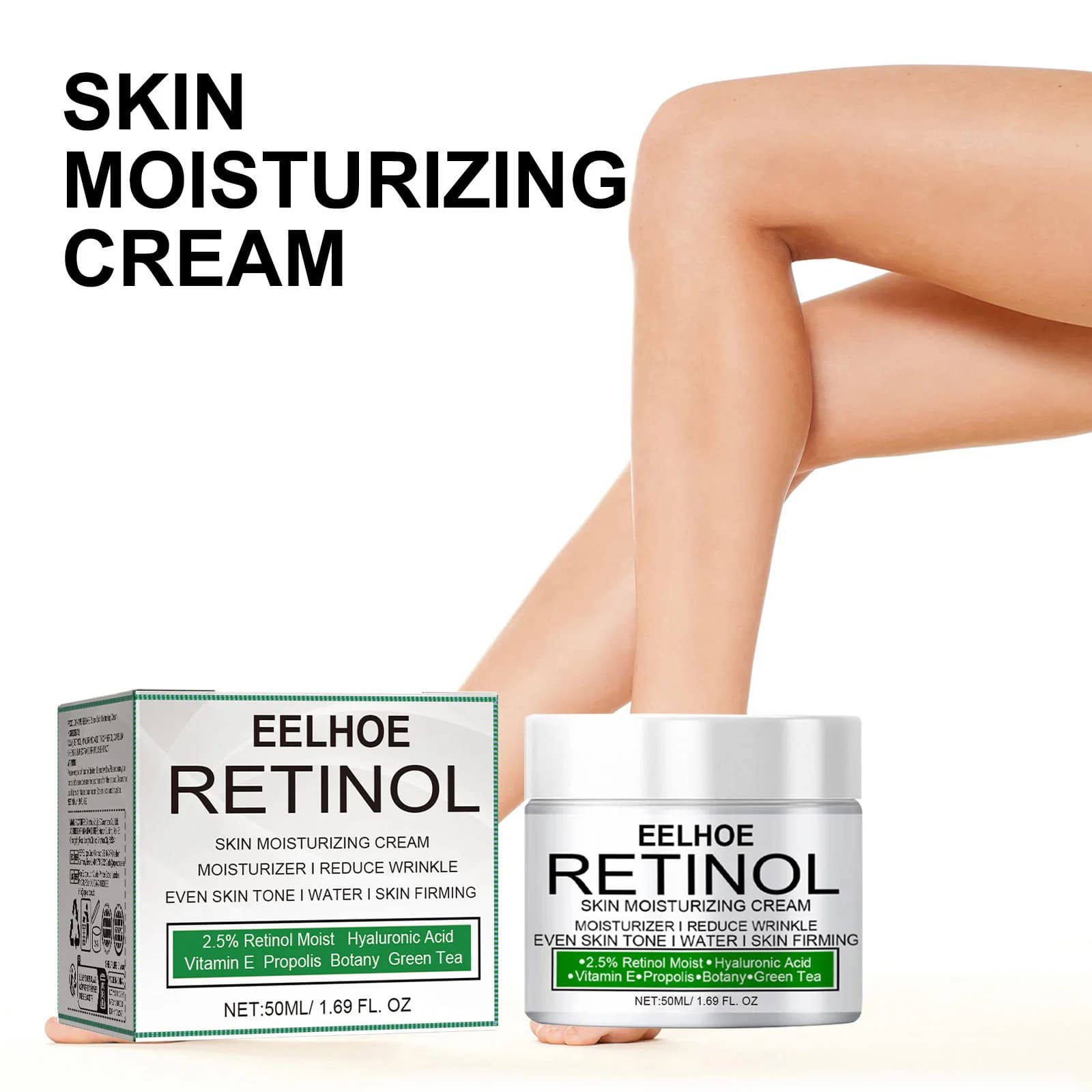 EELHOE Retinolo Crema Sbiancante Parte Privata Ascelle Ginocchio Glutei Idratante Pelle Scura Sbiancamento Schiarire La Melanina Illumina Crema