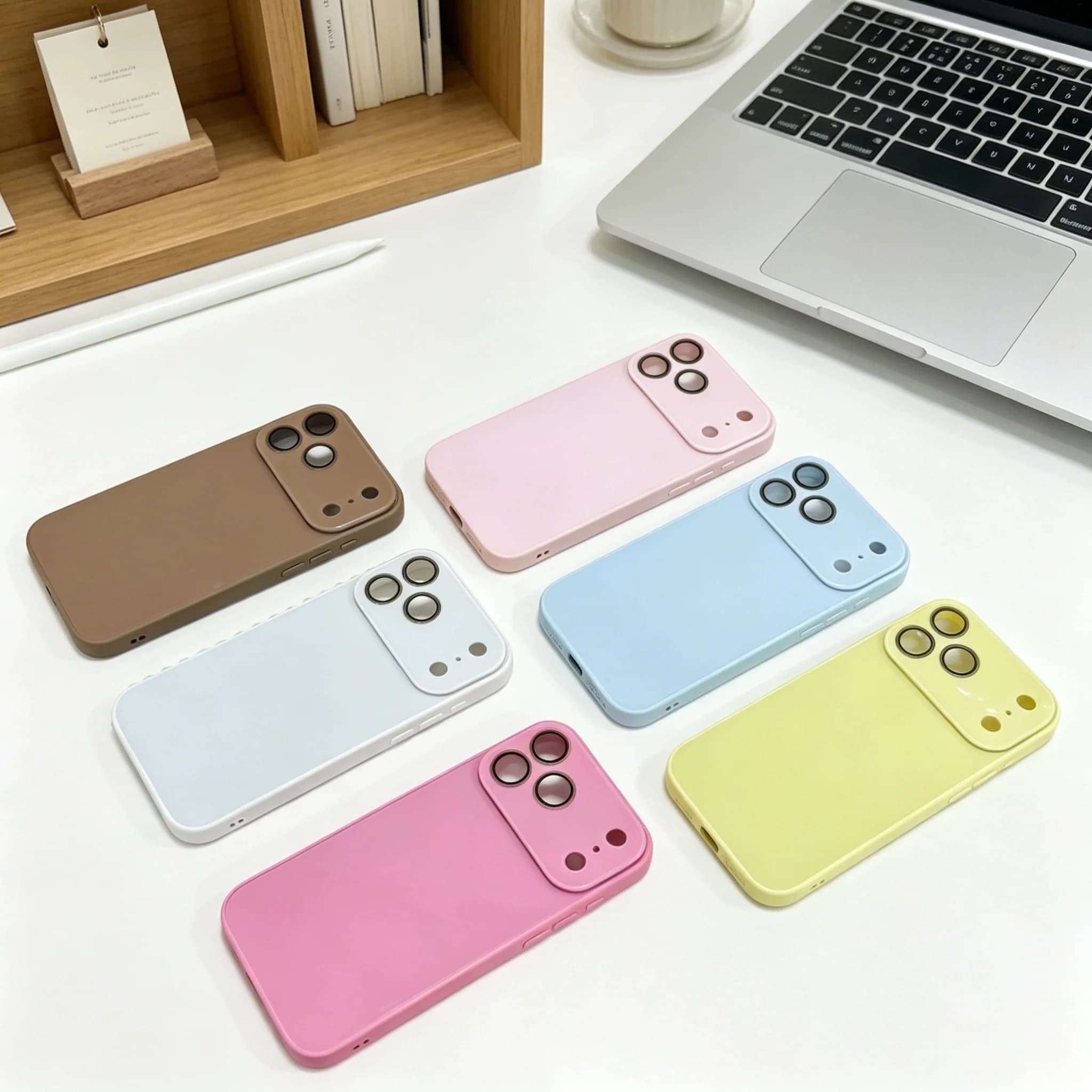 Soft Touch Crystal Hybrid TPU+PC Phone Case, Silky Smooth Clear Matte Shockproof Phone Cover Compatible with iPhone series