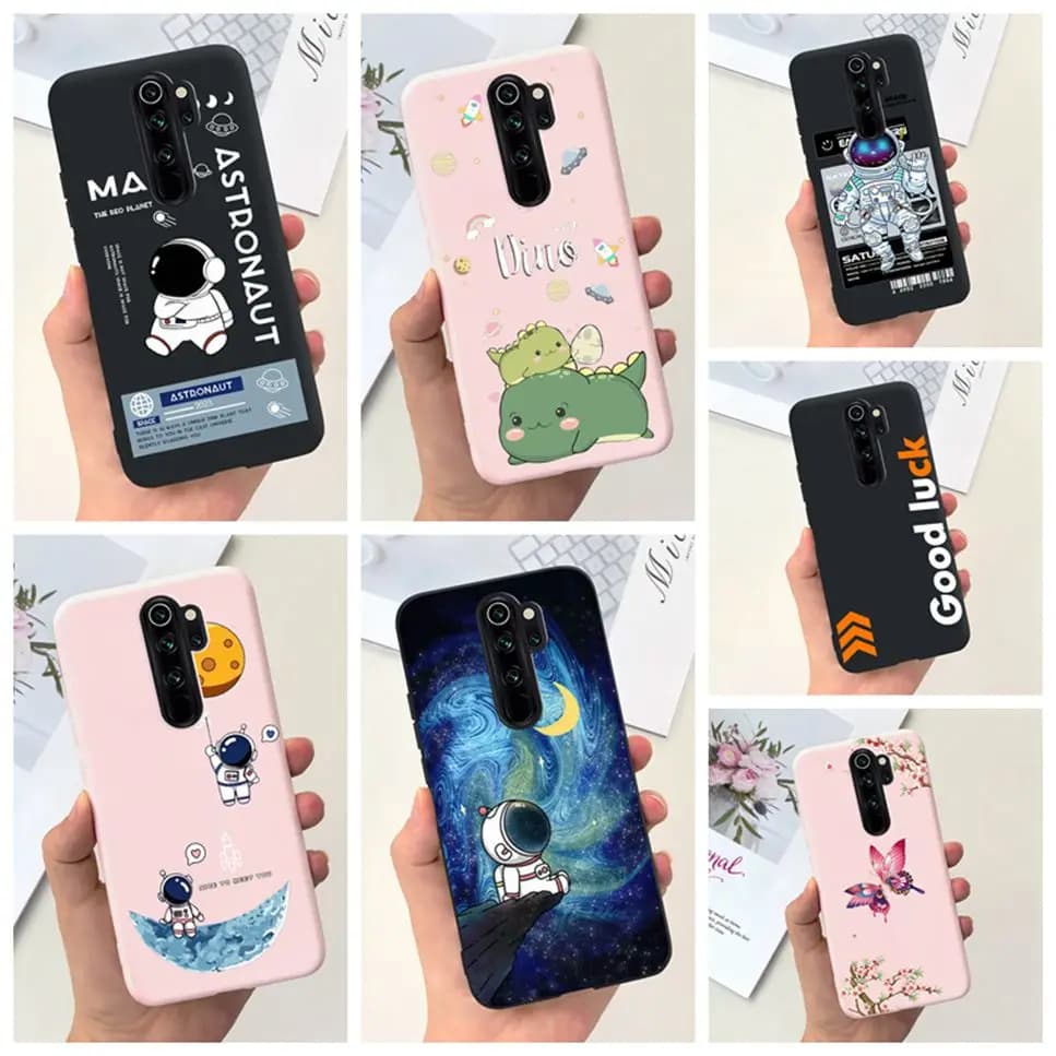 New For Xiaomi Redmi Note 8 Pro 6.53"Case Cute Cartoon Soft Silicone Back Cover For Redmi Note 8Pro 8 pro Phone Protective Case