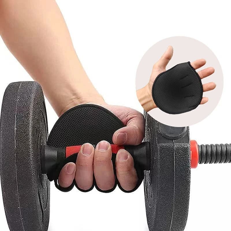 1 pair of neoprene bearings for lifting anti-slip grips workout in gym open finger gloves lifting powerlifting weights protection for sports hands