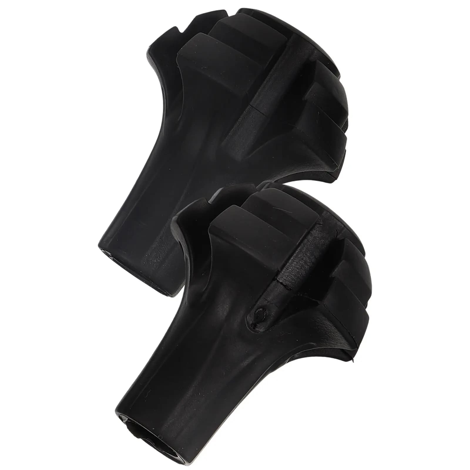 2Pcs Trekking Pole Tips Replacement High-Strength Plastic Hiking Pole Feet Anti-Slip Wear-Resistant for Sand Mud Grass Trails