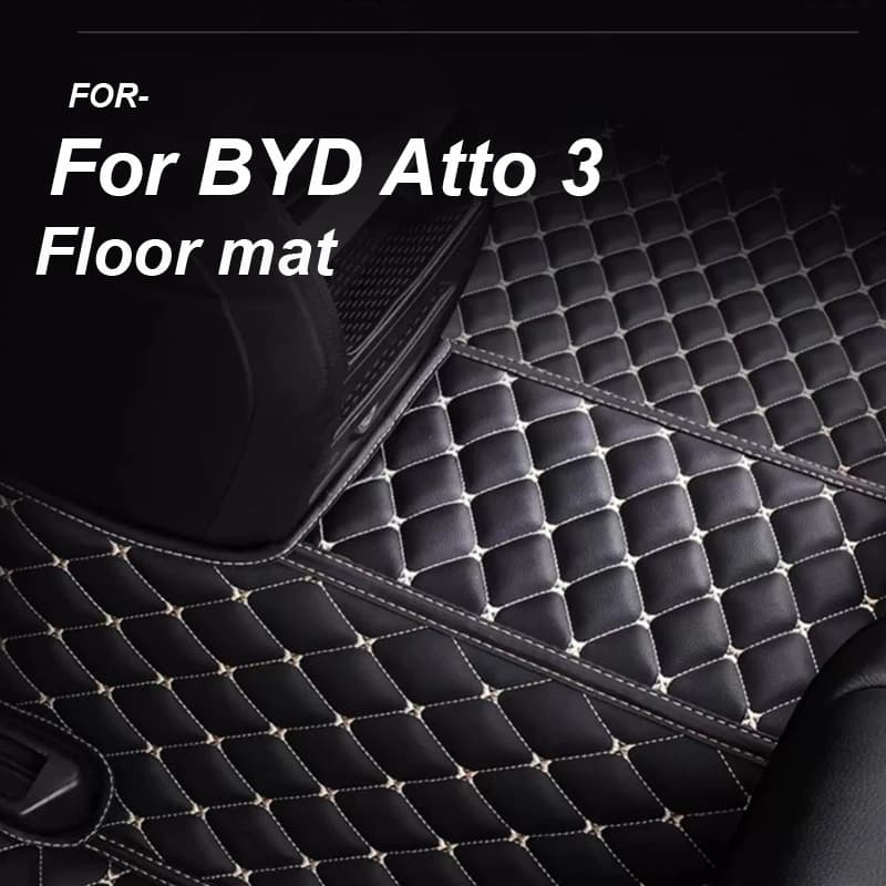 LUXURY custom car mats for BYD Atto 3 2022 Year in ecological leather