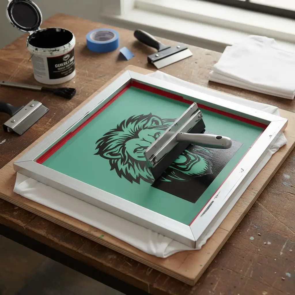 Telaio per serigrafia 20x24 pollici per stampa fai da te su t-shirt, borse e tessuti, rete bianca 230 in nylon pre-stirato con telaio in alluminio