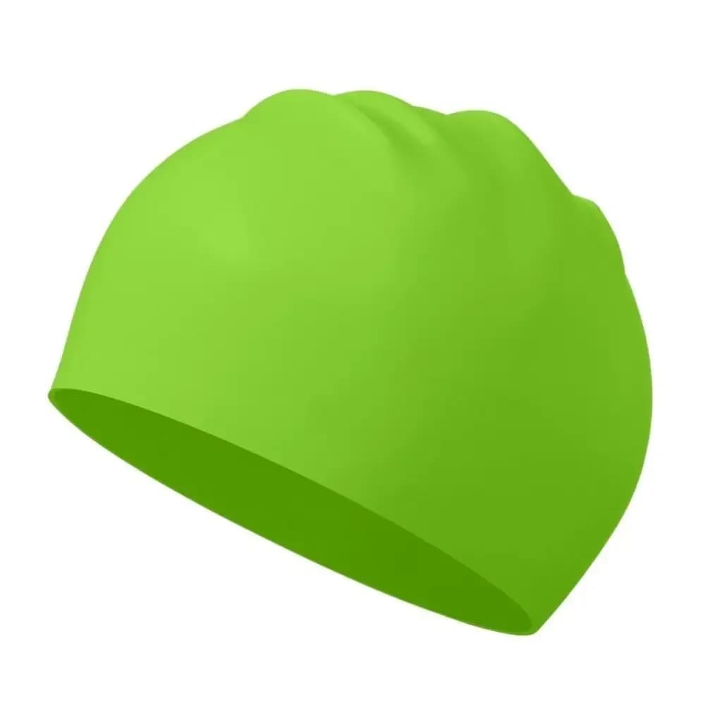 Silicone waterproof swim cap for men and women, protective and heating head for ears that does not curl on the head.