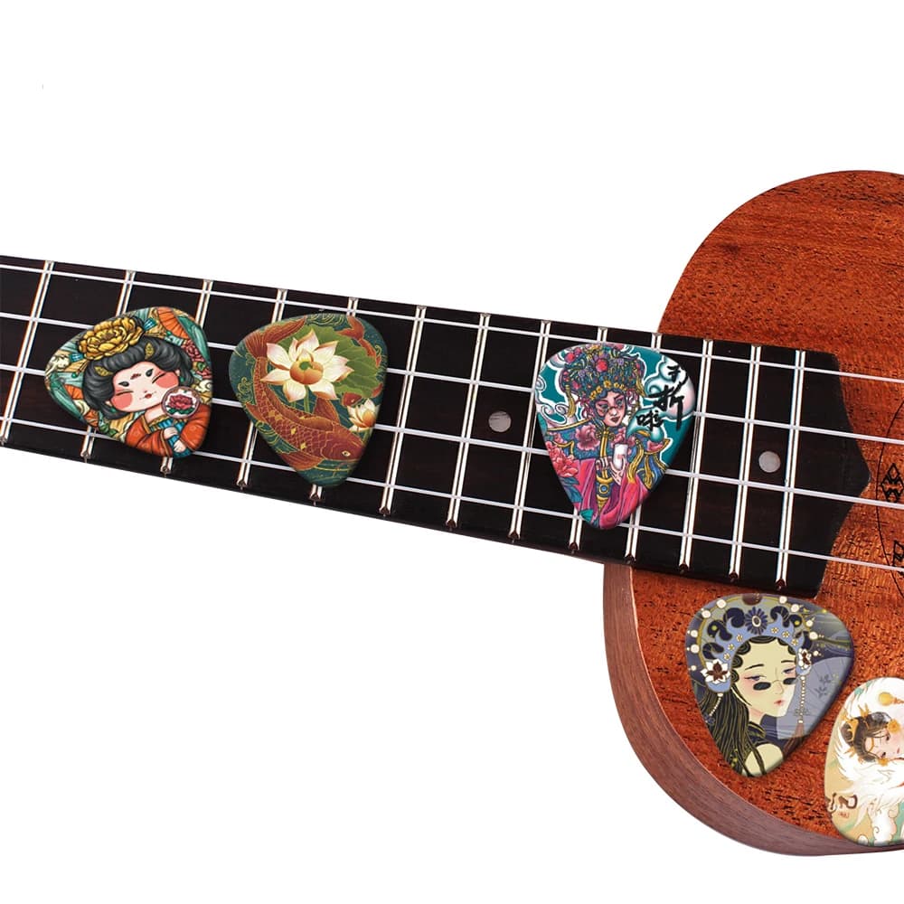 0.46/0.71/1.0Mm 10 pezzi pagaie per chitarra plettri per chitarra acustica in stile cinese accessori per strumenti musicali scegli accessori per chitarra