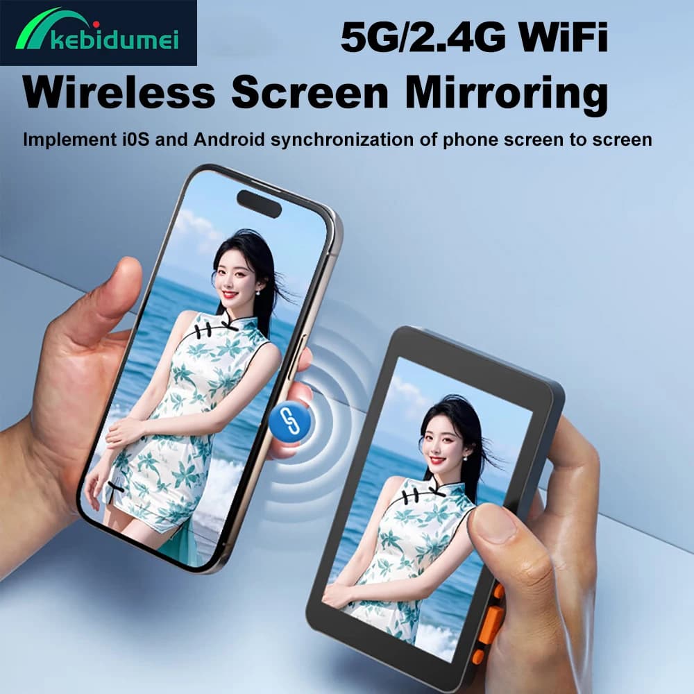 Kebidumei Smartphone Monitor magnetico Schermo del telefono Fotocamera posteriore Selfie per Vlog Livestream Registrazione video Proiettore schermo del telefono