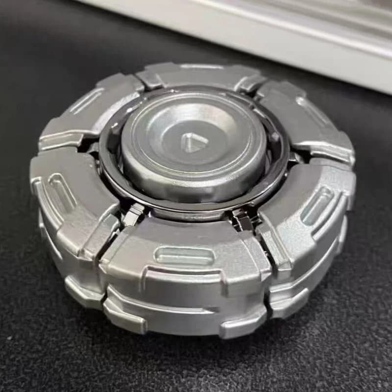 Wanderers Fidget Spinner in Metallo Trasformabile con LED, Giocattolo Antistress EDC, Gadget di Decompressione High-Tech Fai-da-te per Ragazzi e Adulti