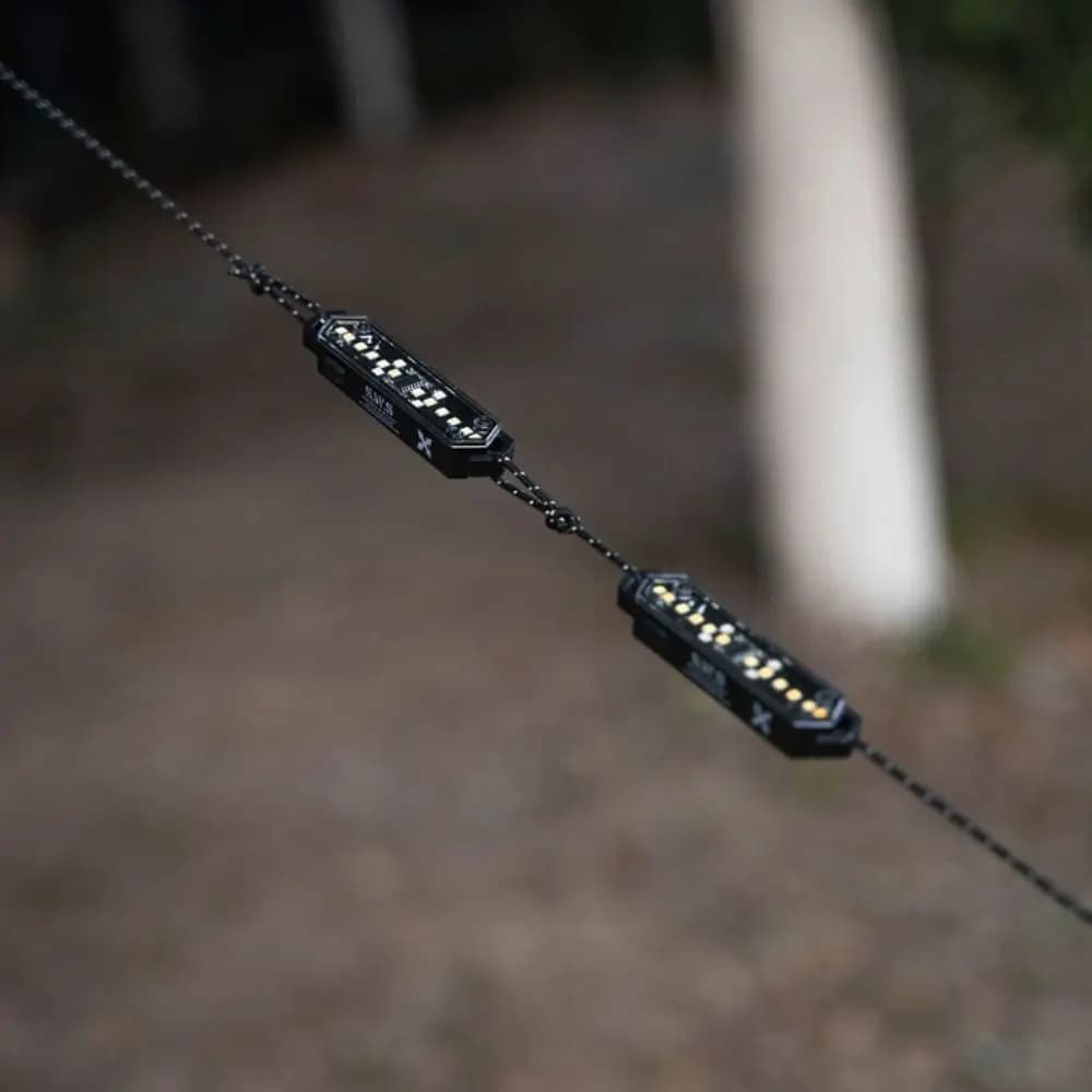 Adjustment Wind Rope Warning Light Rechargeable Waterproof Tent Atmosphere Light Portable Magnetic Camping Wind Rope Lights