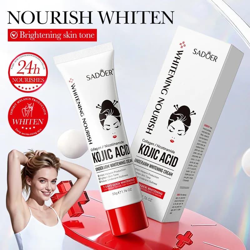SADOER Whitening Cream for Asks with Kojico Acid - Collagen and Niacinamide for Illuminating, Nutrition and Whitening Quickly, Skin Care Hydrating