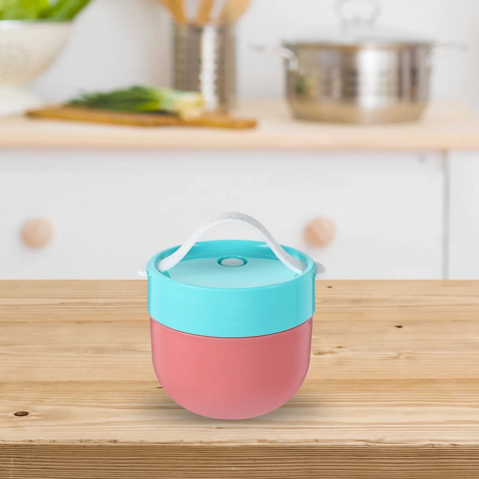 600ml Cereal Cup with Lid and Spoon Portable Oatmeal Bowl Microwave Safe Breakfast Meal Prep Container