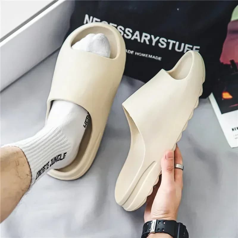 Ciabatte YUYIN per Donna e Uomo, per Interni ed Esterni, Doccia, Bagno, Scarpe da Casa Antiscivolo, Morbide, con Suola Spessa, Sandali a Piattaforma