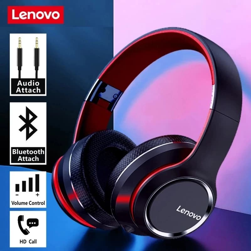 Lenovo HD200 Bluetooth Headphones Over-ear Wireless Computer Headphones Noise Cancellation HIFI stereo gaming heads
