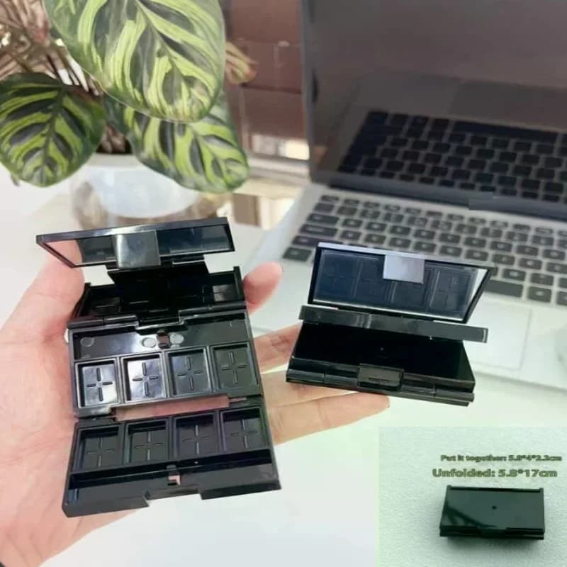 Mini Portable Folding Combination Palette Makeup Eyeshadow Lipstick Blush Packaging Box Empty Palette Cosmetics