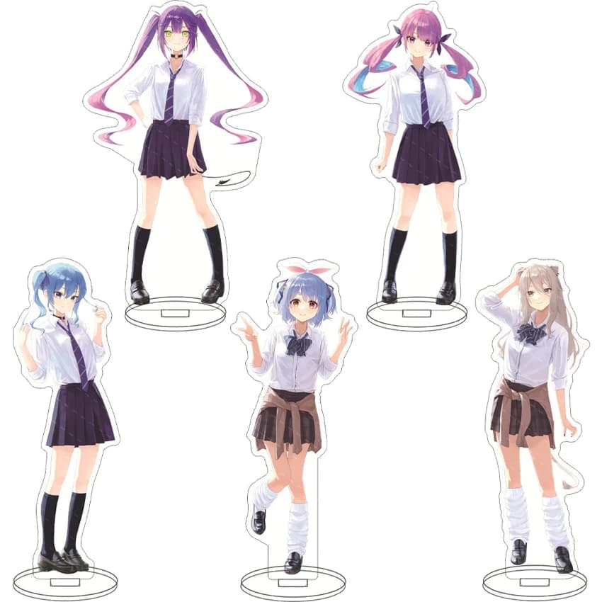 16CM Anime Acrylic Figure VTuber HOLOLIVE Minato Aqua Tokoyami Towa Cos Shishiro Botan Usada Pekora Gifts Stand Ornaments