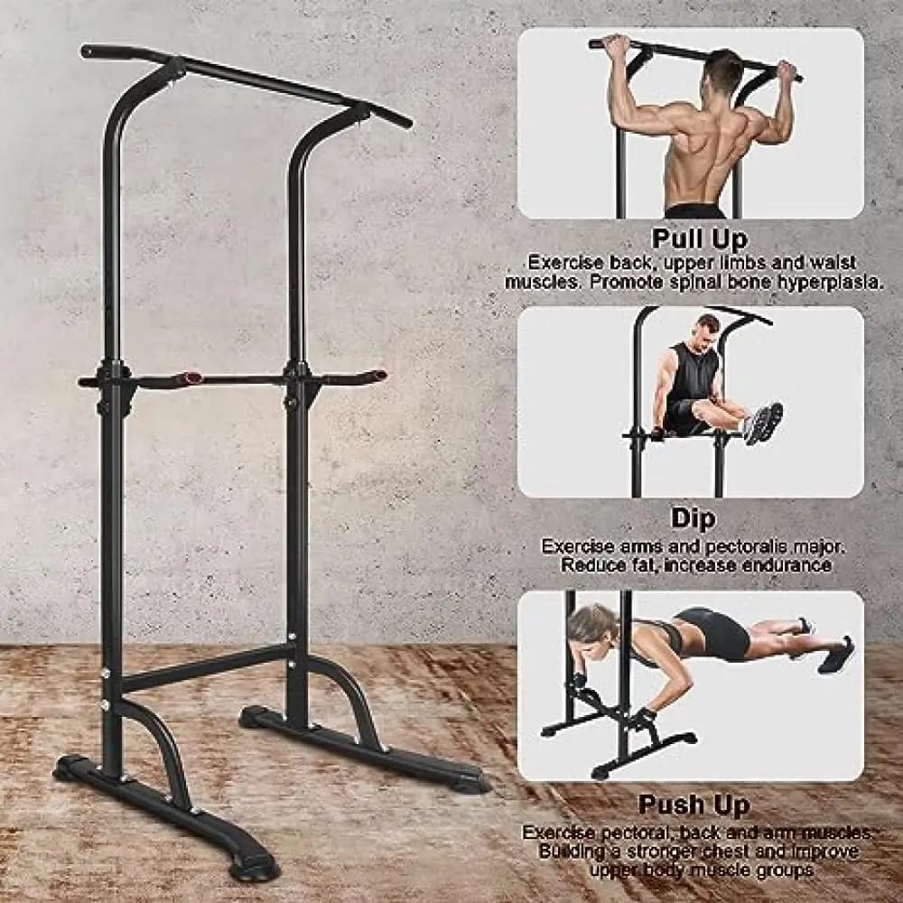 Ye Power Tower Pull Up Bar and Dip Station for Strength Training, Ideal for Home Gym Fitness