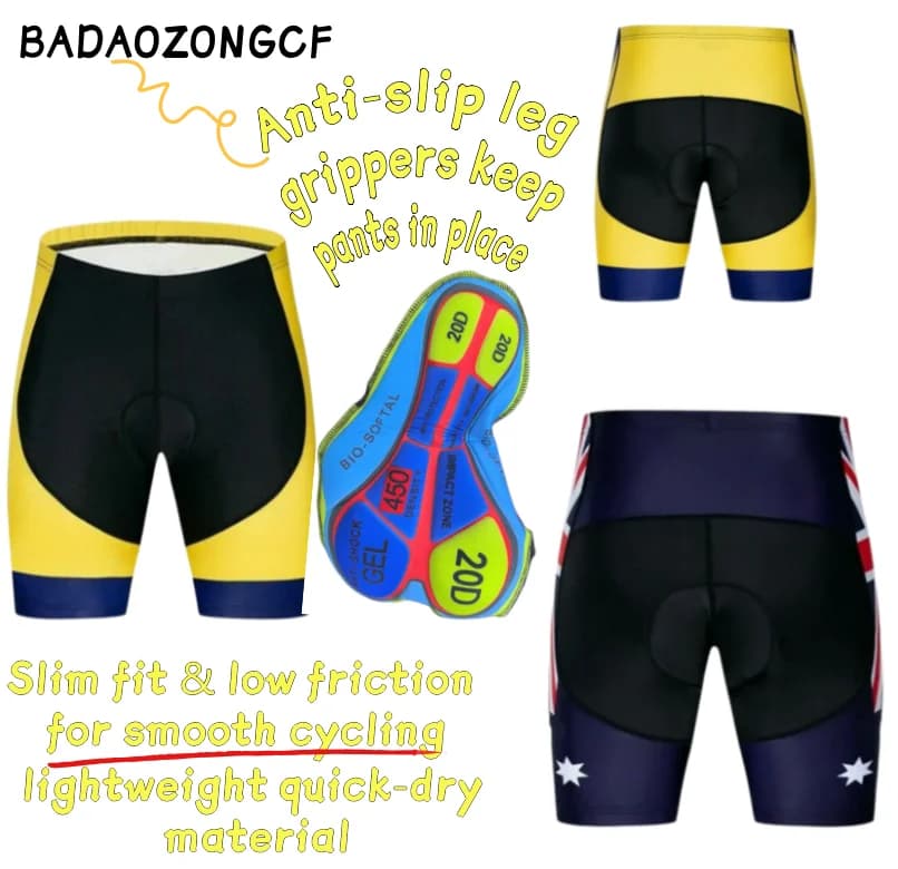 2025 Men Summer Cycling Bib Shorts 20D GEL Breathable Sport Mountain Bicyclec Cycling Pants Bike Shorts Cycling Shorts