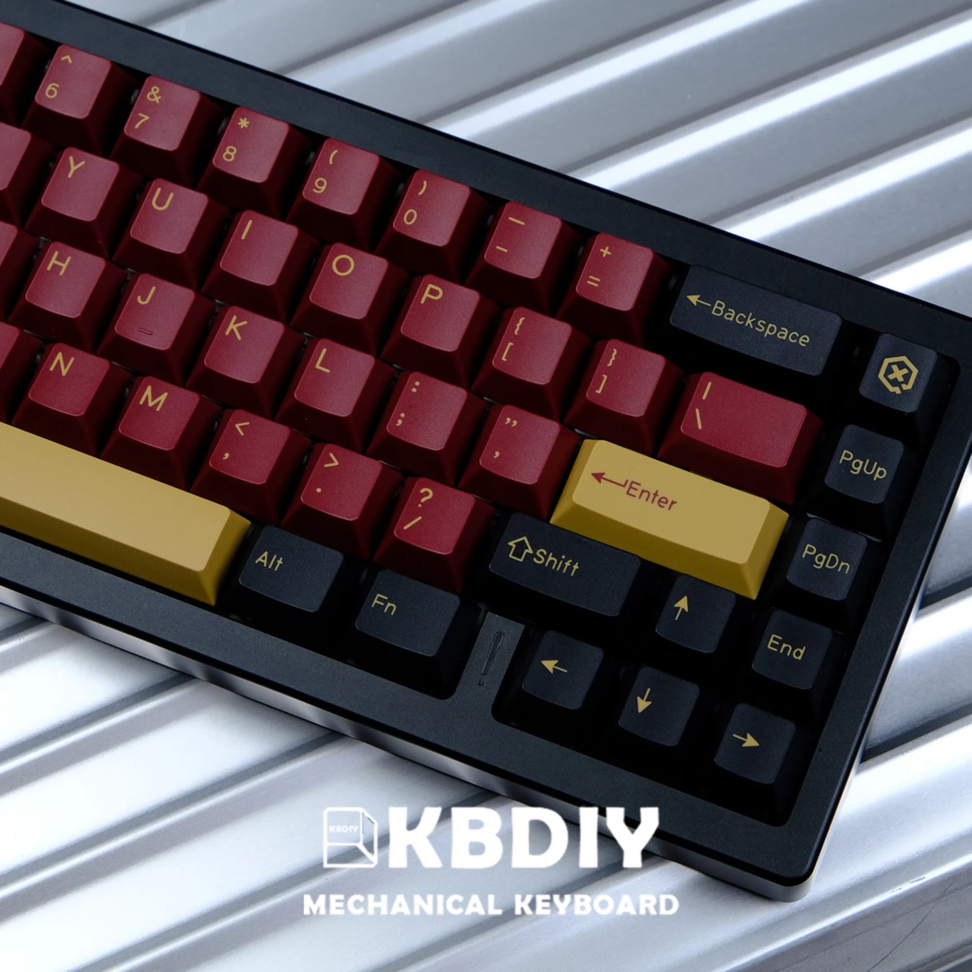 KBDiy 173 Keys/Set GMK Red Samurai Keycaps Custom Cherry Profile PBT Keycap for Mechanical Keyboards Caps ISO Double Shot