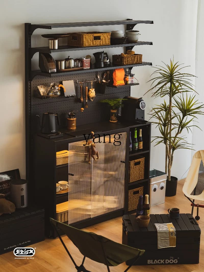 Scaffale per libreria LTT con foro nero, scrivania da parete dal pavimento al soffitto, portaoggetti multistrato integrato in ferro battuto