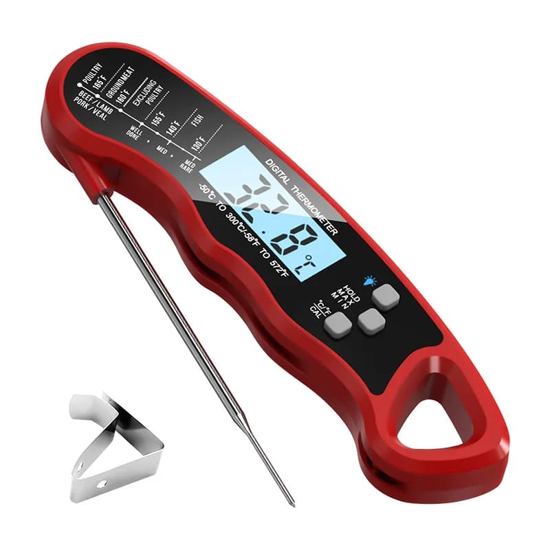 -50-300℃ Instant Read Folding Digital Cooking Meat Food Thermometers for Grilling Probe Length 130mm