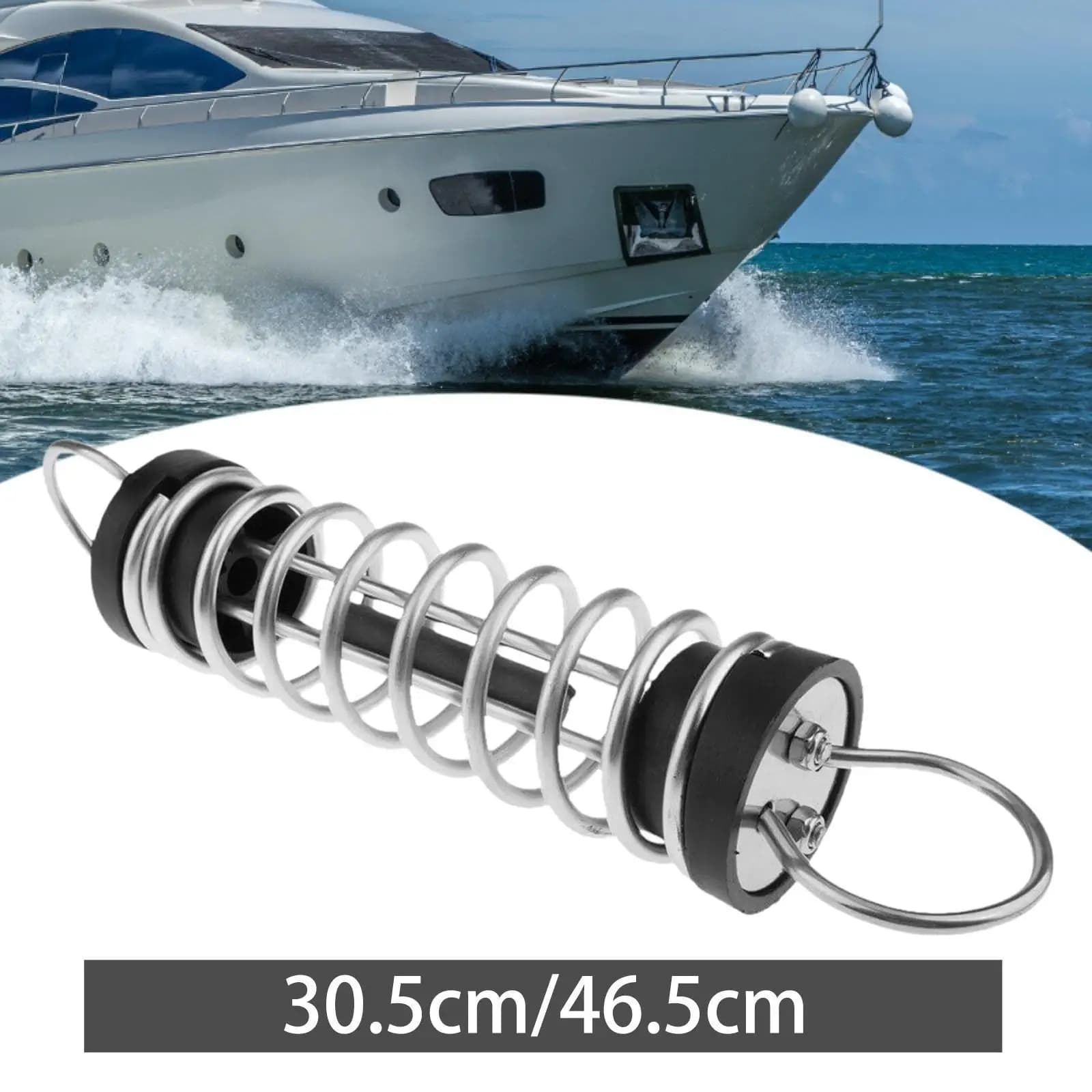 Protezione Ancoraggio marino Dock Line Ormeggio Molla Assorbimento degli urti Snubber in acciaio inossidabile per barca