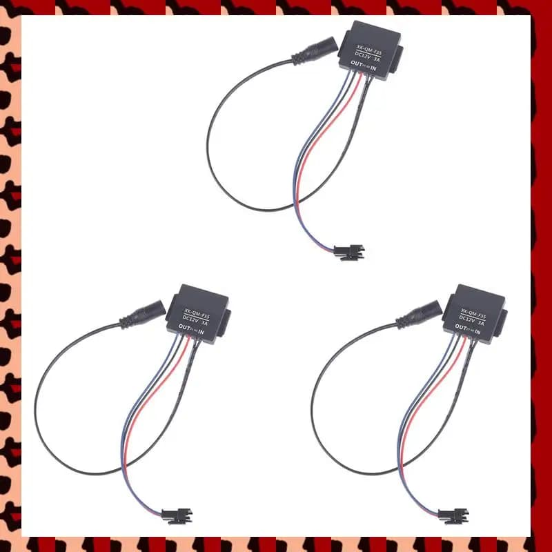 A72P 3Pc 5-12V Interruttore per specchio da bagno Sensore interruttore tattile per faro a specchio a luce LED Due colori