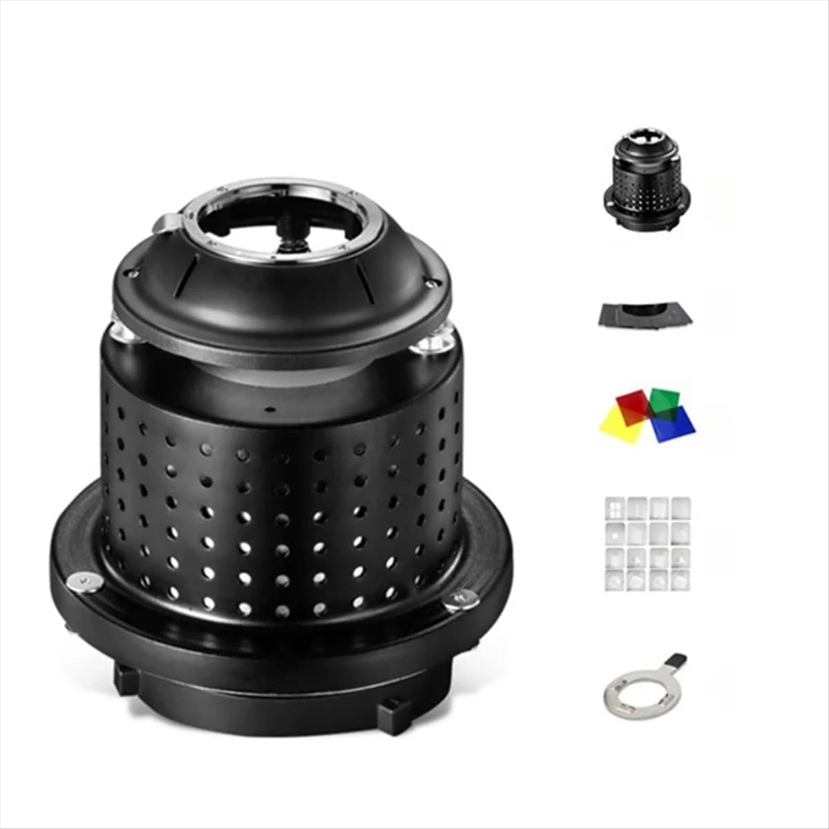 Hot sale OT1 Photograph Flash Snoot Conical Lens Mount for Flash Light Professional Photography Accessories