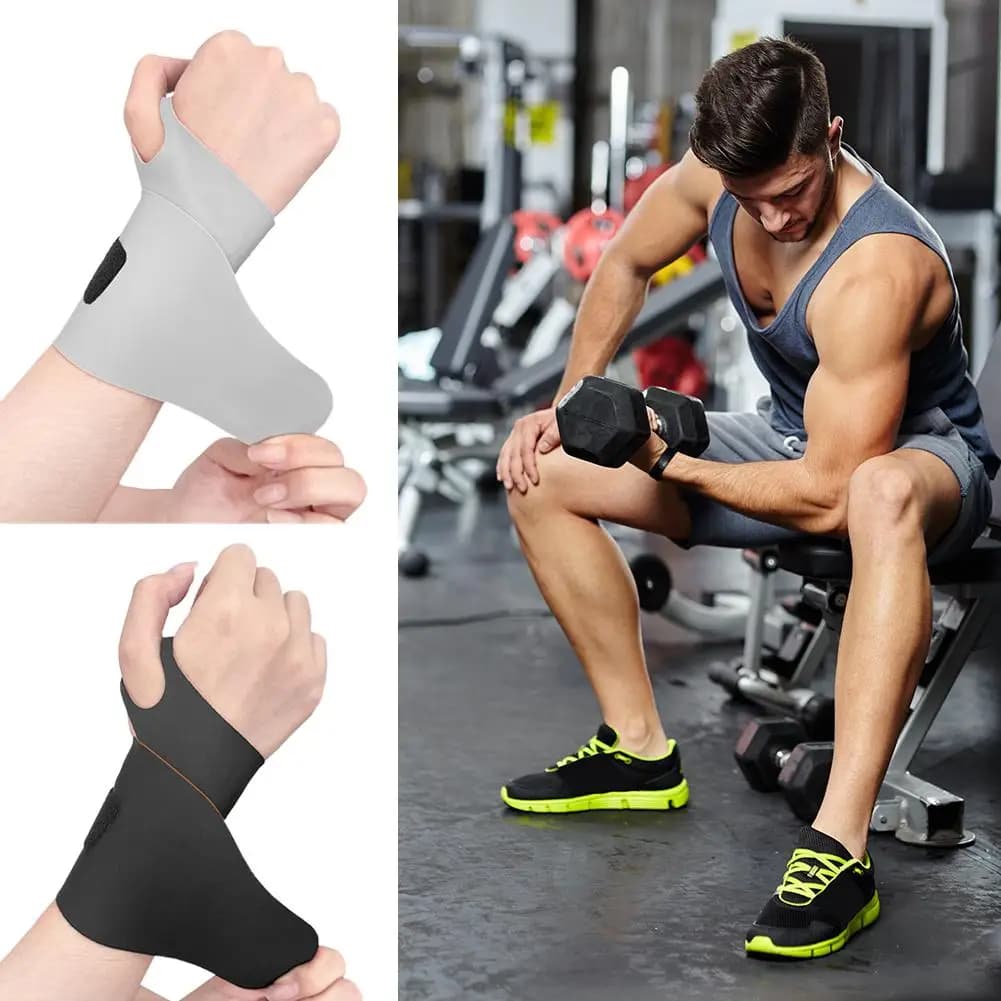 Supporto da Polso Regolabile Unisex - Fascia Morbida per Protezione del Tunnel Carpale, Perfetto per Fitness Quotidiano, Adatto per Mano Destra e Sinistra