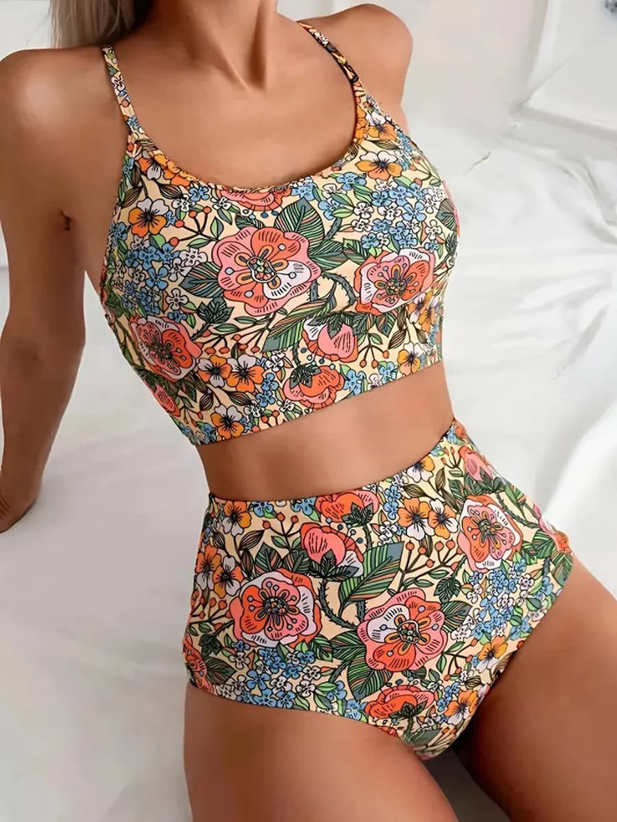Sexy Bikini Set Women's Swimsuit 2026 Swimwear Woman Two-Piece Swimsuit Beach Wear Bathing Suit High Waisted Summer Monokini