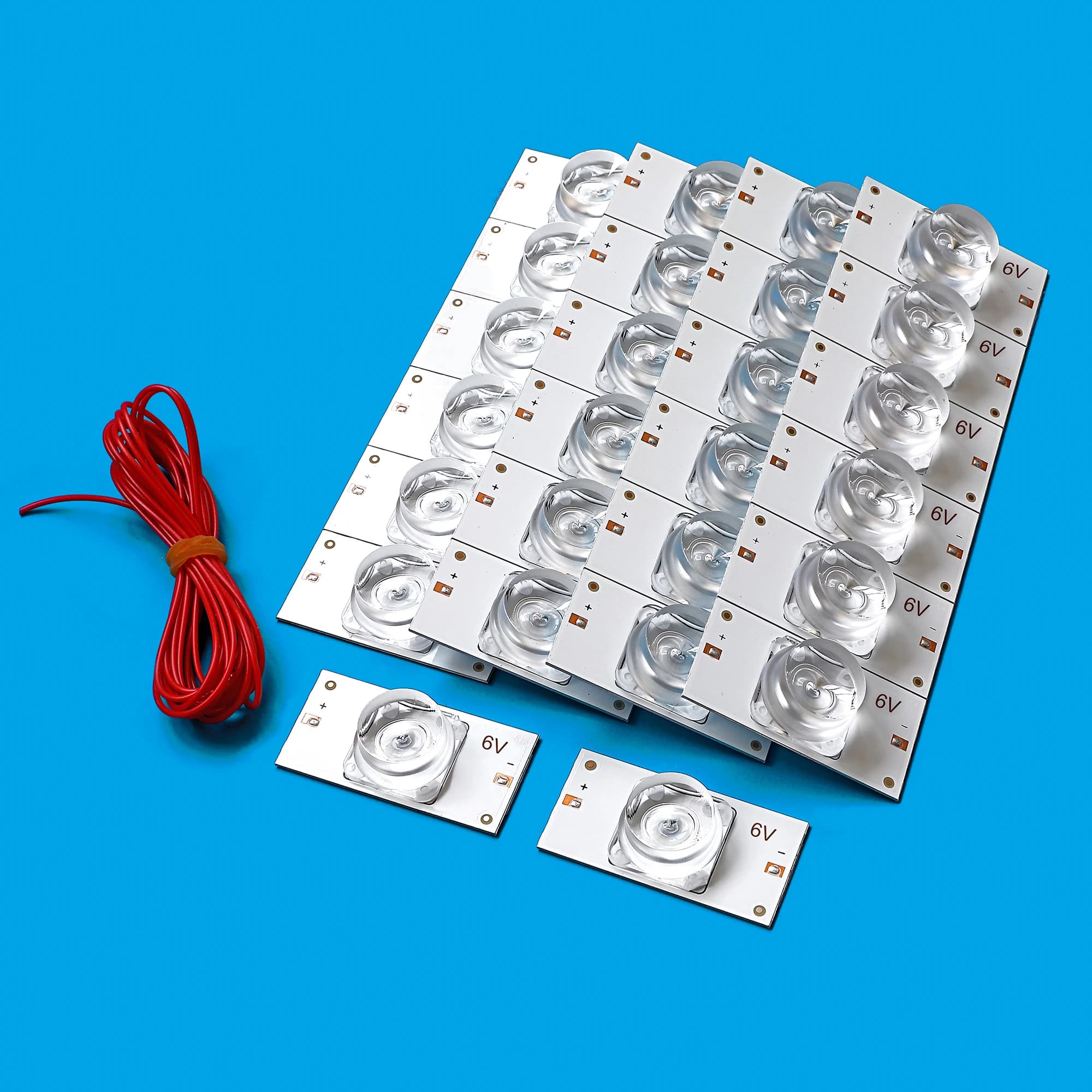 3V 6V SMD Lamp Beads With Optical Lens Fliter for 32-75 inch LED TV Repair With 2M Cable LED Backlight Strip Accessories