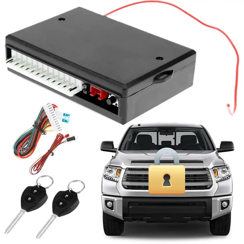 Kit Universale di Chiusura Centralizzata per Auto 12V, Sistema di Accesso Senza Chiave, Allarme di Sicurezza per Porte Veicolo 405/T402 108dB