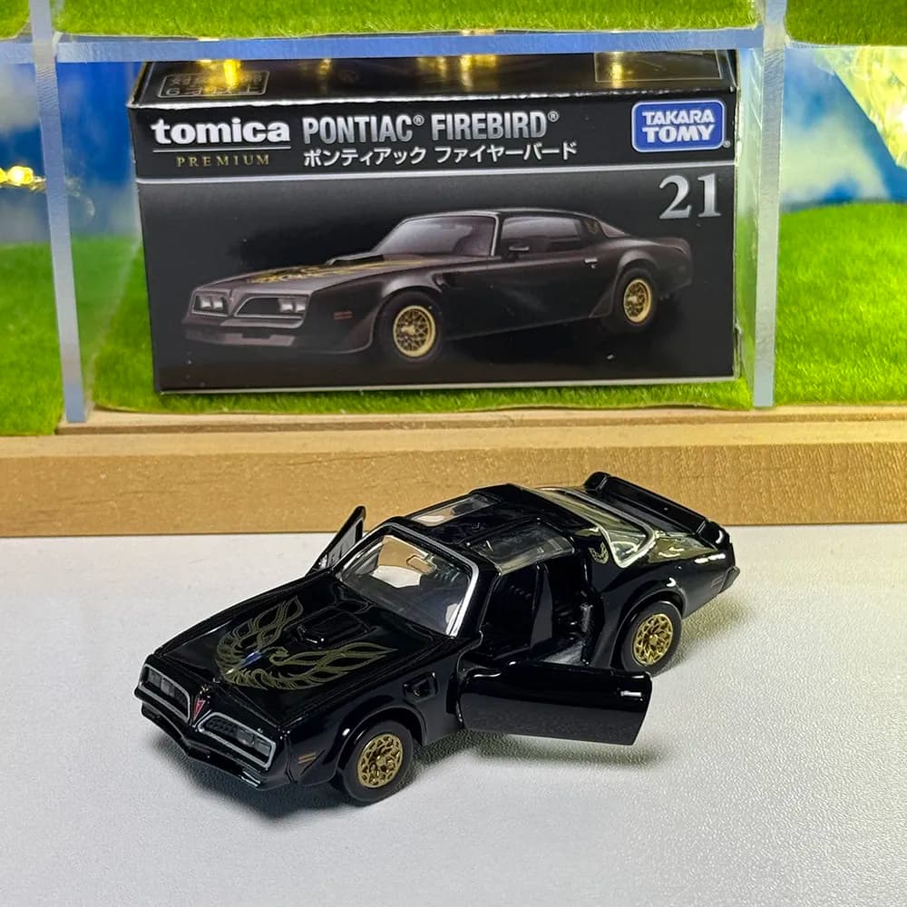 Takara Tomy Tomica Premium 21 Pontiac Firebird Auto Sportiva Classica in Lega Pressofusa, Veicolo da Collezione, Regalo