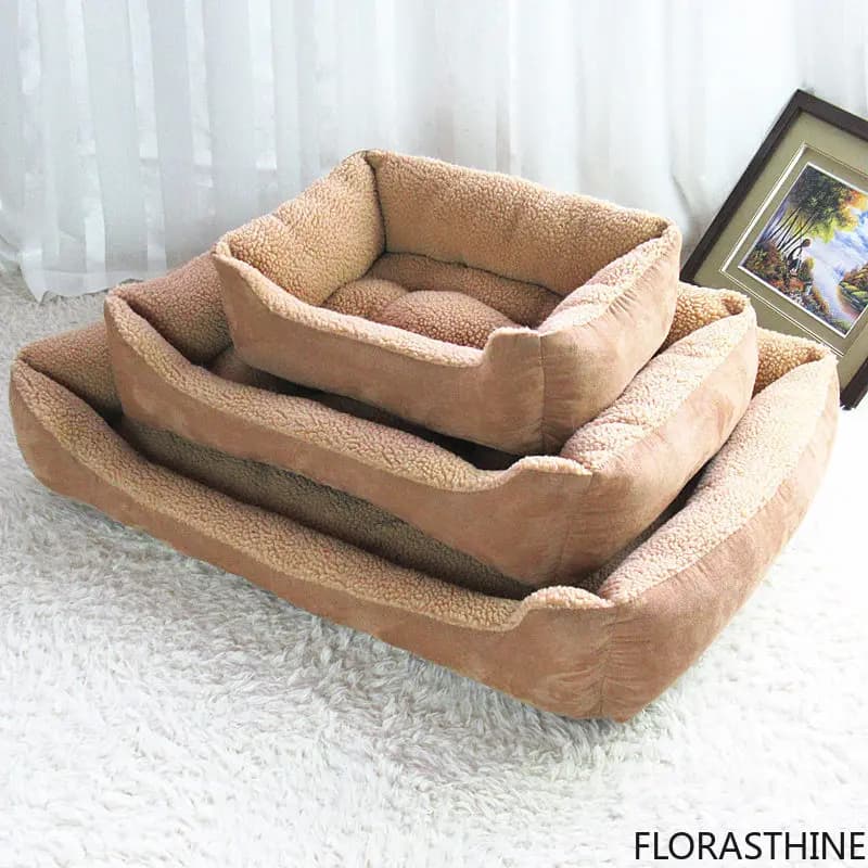 Warm Dog Kennel Pet Kennel Cat Kennel Golden Small Medium and Dog Large Bed Mat Pet Supplies Machine Washable