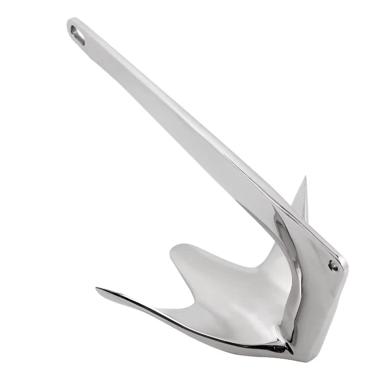 Ancora Blues Claw in Acciaio Inox 316 Lucidato a Specchio per Imbarcazioni, Parti per Barche a Motore e a Vela 7.5kg 10kg 15kg 20kg